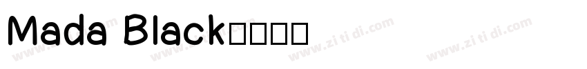 Mada Black字体转换